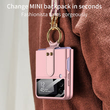 Load image into Gallery viewer, Original Back Screen Glass Matte Hard Cover With Finger-Ring And Lanyard For Samsung Z Flip3 Flip4 Flip5