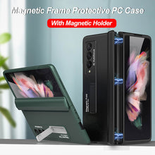 Load image into Gallery viewer, Amazing Magnetic Frame Plastic Stand All-included Case For Samsung Galaxy Z Fold 3 5G Mate X