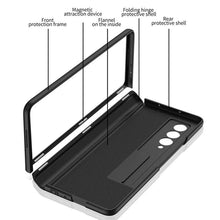 Load image into Gallery viewer, Amazing Magnetic Frame Plastic Stand All-included Case For Samsung Galaxy Z Fold 3 5G Mate X