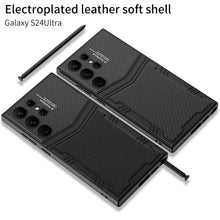 Load image into Gallery viewer, Armor Leather Protective Phone Case For Samsung Galaxy S24 S23 Ultra Plus