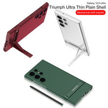 Load image into Gallery viewer, Luxury Leather Invisible Bracket Phone Case For Samsung Galaxy S24 S23 Ultra Plus