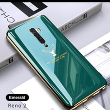 Load image into Gallery viewer, 2021 Luxury Deer Pattern Camera All-inclusive Electroplating Process Case For OPPO Reno 4 3 Pro R17 Pro Find X