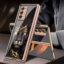 Load image into Gallery viewer, Luxury Plating Glass Case Anti-knock Protective Hard Edge Cover For Samsung Galaxy Z Fold 2 5G