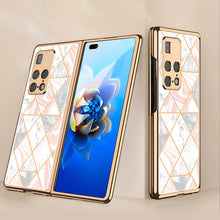 Load image into Gallery viewer, Luxury Plating Glass Anti-knock Protective Hard Edge Cover For Huawei Mate X2