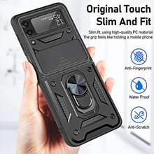 Load image into Gallery viewer, Drop Tested Cover with Magnetic Kickstand Car Mount Protective Case for Samsung Galaxy Z Flip 3 5G pphonecover