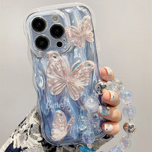Load image into Gallery viewer, Wavy Fairy Butterfly Chain iPhone Case - mycasety2023 Mycasety