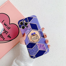 Load image into Gallery viewer, 2021 Love Electroplating Mosaic Marble Pattern Case For iPhone