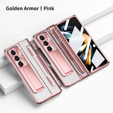 Load image into Gallery viewer, Armor Electroplated Anti-fall Protective Phone Case For Samsung Galaxy Z Fold3/4/5 With Back Screen Glass
