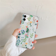 Load image into Gallery viewer, 2021 Luxury Flower Transparent Phone Case For iPhone 12 11 Pro Max 7 8 Plus X XR XS Max SE2020 Bumper Soft TPU Back Cover Coque Funda
