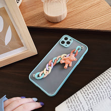 Load image into Gallery viewer, Matte Transparent Rainbow Bracelet Bear Phone Case for iPhone 12 Pro 12 MiNi 11 Pro Max X XS Max XR 7 8 6s Plus SE 2020 Cover