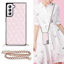 Load image into Gallery viewer, 2021 Luxury Brand Diamond Chain Diagonal Protective Case For Samsung