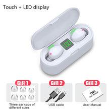 Load image into Gallery viewer, F9 TWS Bluetooth Headphone 5.0 Touch Control Wireless Headset LED Display Earphone Gaming Auriculares