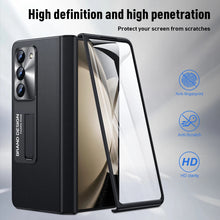 Load image into Gallery viewer, Magnetic Holder Protective Leather Phone Case With Front Protection Film For Samsung Galaxy Z Fold5 Fold4 Fold3