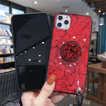 Load image into Gallery viewer, Hair Ball Airbag Bracket Diamond iPhone Samsung Huawei Case