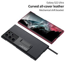 Load image into Gallery viewer, NEWEST Magnetic Holder Leather Case for Samsung Galaxy S22 S23 Ultra Plus 5G