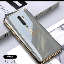 Load image into Gallery viewer, 2021 Luxury Deer Pattern Camera All-inclusive Electroplating Process Case For OPPO Reno 4 3 Pro R17 Pro Find X