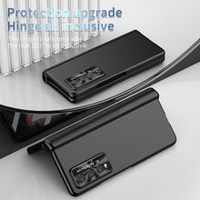 Load image into Gallery viewer, Luxury Magnetic Hinge Pen Holder Full Protection Case For Galaxy Z Fold 3/4/5/6/7 With Tempered Glass Film