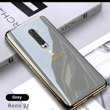 Load image into Gallery viewer, 2021 Luxury Deer Pattern Camera All-inclusive Electroplating Process Case For OPPO Reno 4 3 Pro R17 Pro Find X