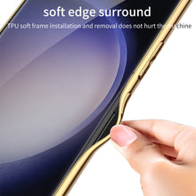 Load image into Gallery viewer, Electroplated Leather Soft Shell Samsung Galaxy S23 S23 Plus S23 Ultra Case