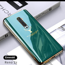 Load image into Gallery viewer, 2021 Luxury Deer Pattern Camera All-inclusive Electroplating Process Case For OPPO Reno 4 3 Pro R17 Pro Find X