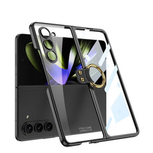 Load image into Gallery viewer, Transparent Samsung Galaxy Z Fold5 Plated Phantom Case with Exclusive Ring - mycasety2023 Mycasety