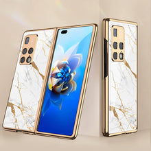 Load image into Gallery viewer, Luxury Plating Glass Anti-knock Protective Hard Edge Cover For Huawei Mate X2