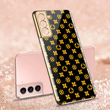 Load image into Gallery viewer, 2021 Luxury Deer Pattern Plating Anti-knock Protection Tempered Glass Case For Samsung S21 S21 Plus S21 Ultra