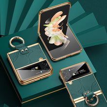 Load image into Gallery viewer, Genuine Leather Folding Phone Case For Samsung Galaxy Z Flip 5/4/3 - mycasety2023 Mycasety