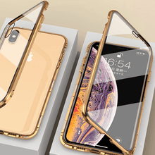 Load image into Gallery viewer, Magnetic Double Sided Tempered Glass Case For iPhone