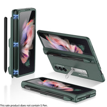 Load image into Gallery viewer, Magnetic Frame Plastic Stand All-included Case With S Pen Slot For Samsung Galaxy Z Fold 3 5G
