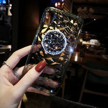 Load image into Gallery viewer, Diamante Pattern Mobile Phone Case iPhone(with AirBag Bracket)