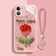 Load image into Gallery viewer, Oil Painting Tulip Liquid Glass iPhone Case - mycasety2023 Mycasety