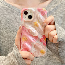 Load image into Gallery viewer, Pink Oil Painting Flower iPhone Case - mycasety2023 Mycasety