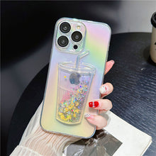 Load image into Gallery viewer, Ins Gradient Milk Tea Quicksand Cup iPhone Case - mycasety2023 Mycasety