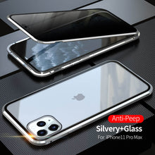 Load image into Gallery viewer, 2021 Double-Sided Protection Anti-Peep Tempered Glass iPhone Case