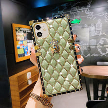 Load image into Gallery viewer, 2021 Luxury Brand Diamond Anti-fall Square Case For iPhone