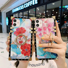 Load image into Gallery viewer, 2021 Stylish Butterfly Flower Style Ring Phone Case for iPhone