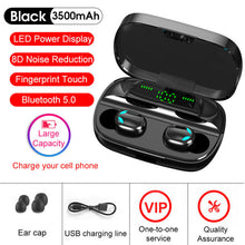 Load image into Gallery viewer, Hembeer Bluetooth Wireless Headphones with Microphone 3500mah Waterproof Earphones HIFI Stereo Noise Cancelling Earbud