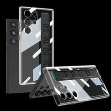 Load image into Gallery viewer, Electroplated Clear Phone Case With Luxury Wristband Holder For Samsung Galaxy S23 Ultra Plus - {{ shop_name}} varyfun