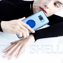 Load image into Gallery viewer, High Quality Electroplated Magnetic Car Holder Ring Case For Samsung