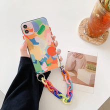 Load image into Gallery viewer, 2021 Graffiti Bracelet Colorful Chain Soft Phone Cases For iPhone 12 Pro Max 11 X XS XR 7 8 Plus SE 2020