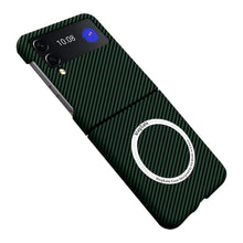 Load image into Gallery viewer, Samsung Galaxy Z Flip 4 | Magnetic Carbon Fiber Phone Case - mycasety2023 Mycasety