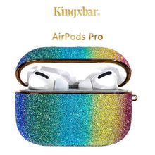 Load image into Gallery viewer, 2021 Fashion Rainbow Crystal Protective AirPods Pro Case