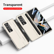 Load image into Gallery viewer, Enhanced Version of Armor Hinge Folding Shell Case For Samsung Galaxy Z Fold3 Fold4 5G With S-Pen Slot & Stylus