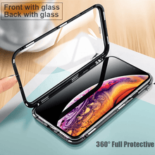 Load image into Gallery viewer, Magnetic Double Sided Tempered Glass Case For iPhone