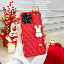 Load image into Gallery viewer, Premium Leather Wristband iPhone Case - mycasety2023 Mycasety