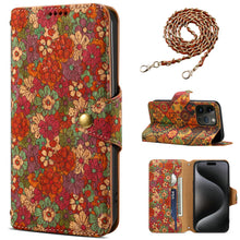 Load image into Gallery viewer, Luxurious Bohemian Style Card Holder iPhone Case With Lanyard