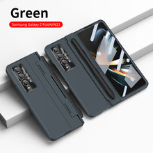 Load image into Gallery viewer, Enhanced Version of Armor Hinge Folding Shell Case For Samsung Galaxy Z Fold3 Fold4 5G With S-Pen Slot & Stylus