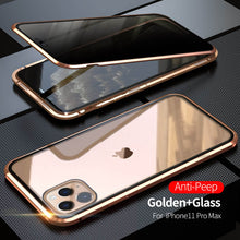 Load image into Gallery viewer, 2021 Double-Sided Protection Anti-Peep Tempered Glass iPhone Case