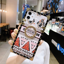 Load image into Gallery viewer, 2021 Luxury Square Retro Pattern Case For iPhone
